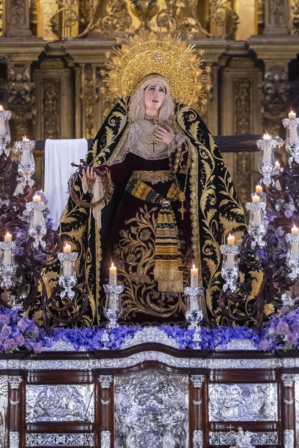 La Soledad de San Buenaventura no pudo salir a las calles de Sevilla en el Viernes Santo de 2024