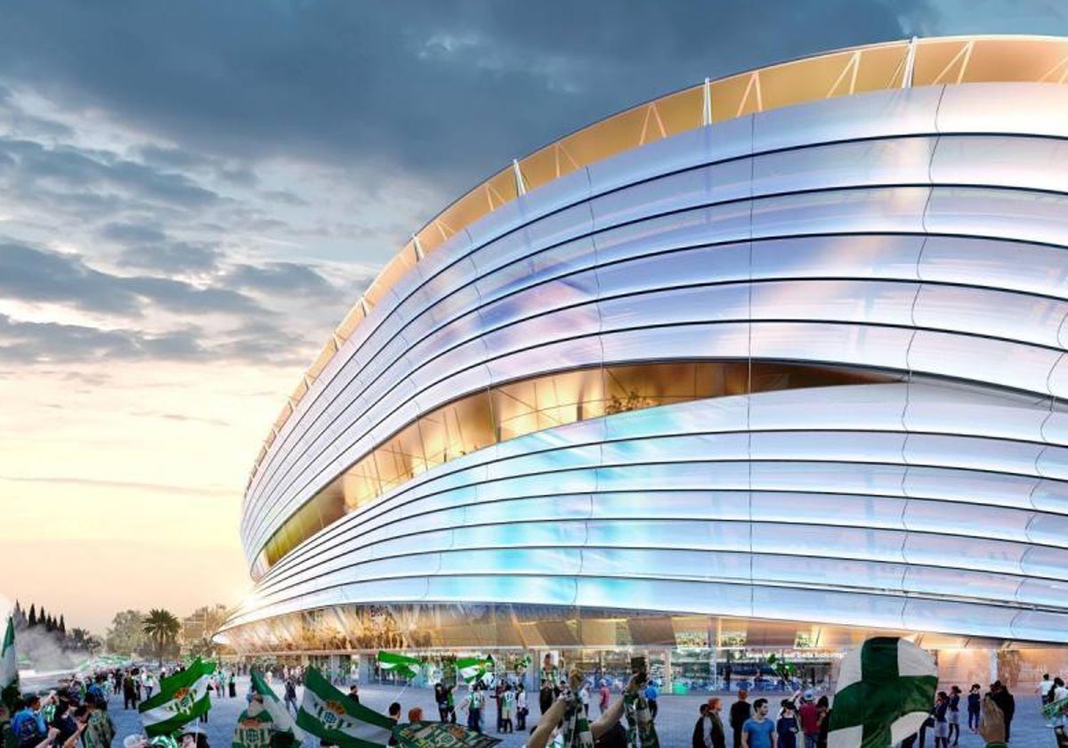 Recreación del estadio Benito Villamarín reformado