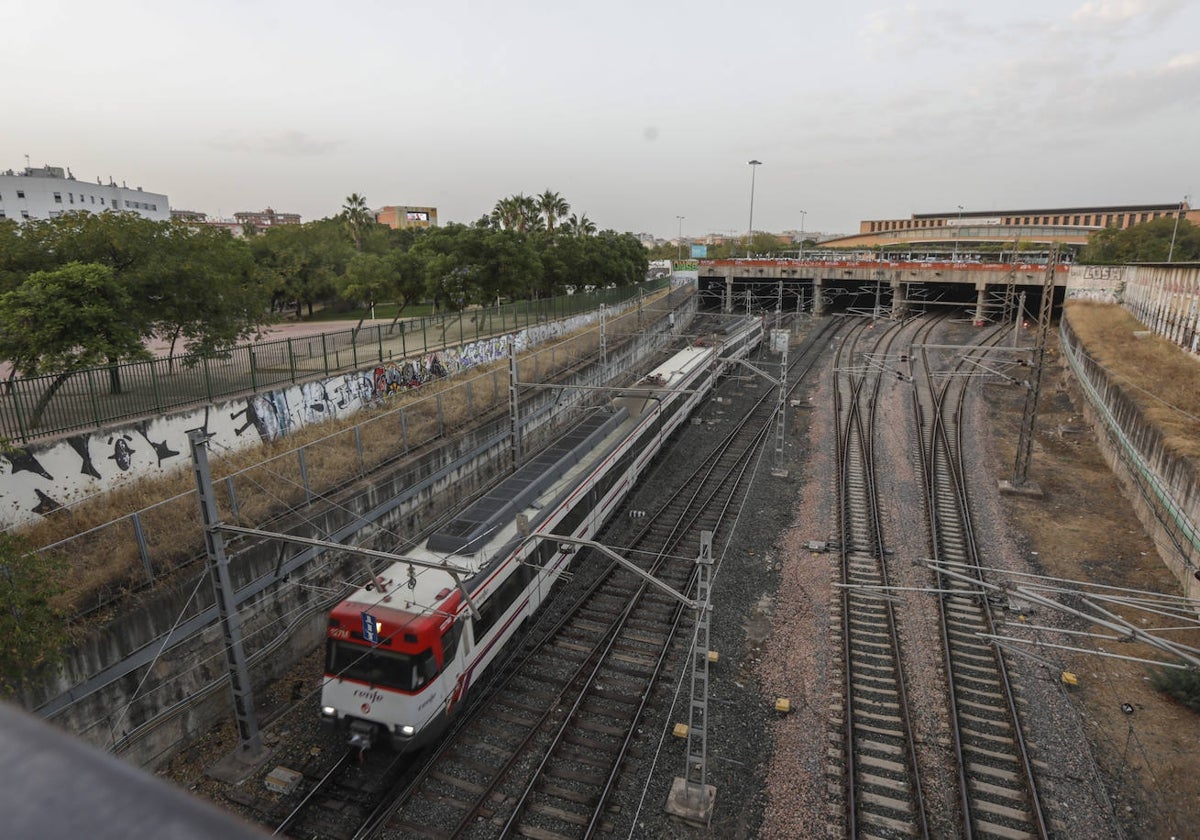 Vista general de la estación de trenes de Santa Justa