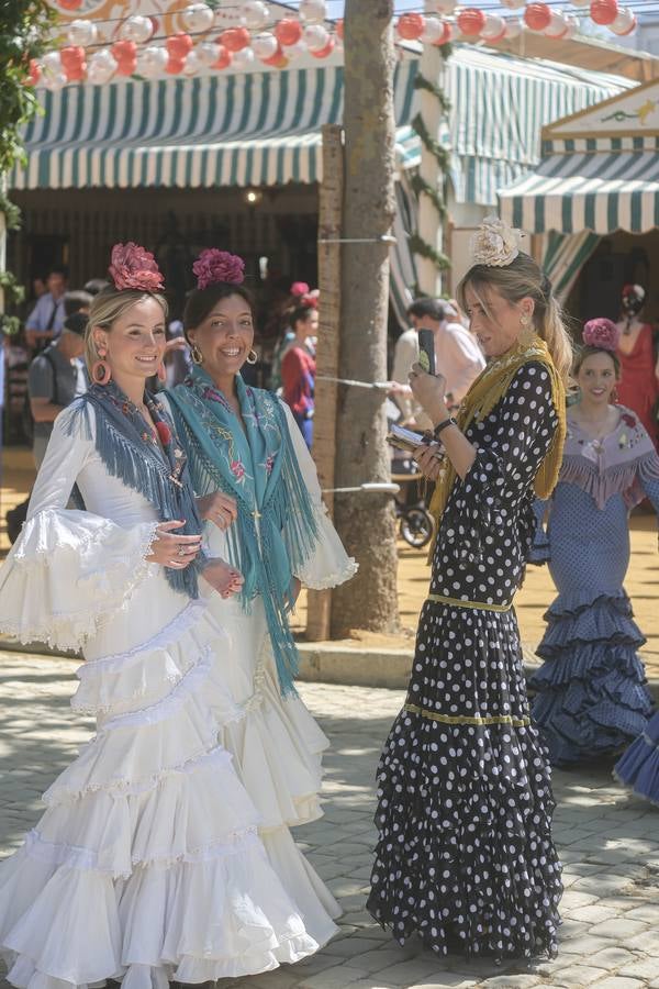 Ambiente en el real durante el domingo de Feria