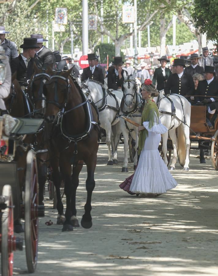 Ambiente en el real durante el domingo de Feria