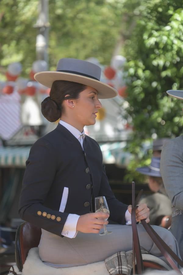 Ambiente en el real durante el domingo de Feria