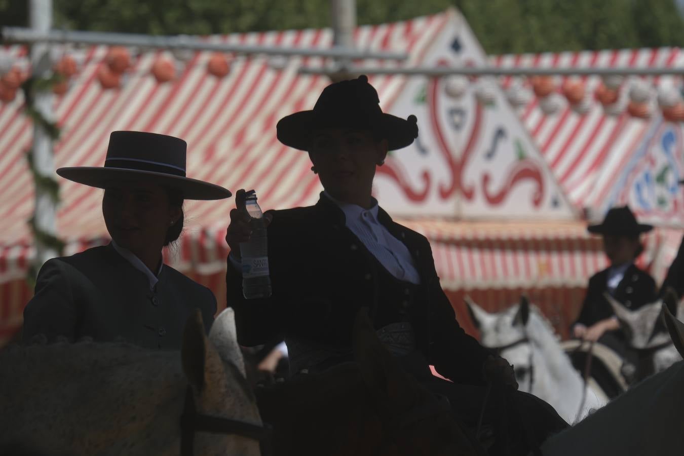 Ambiente en el real durante el domingo de Feria