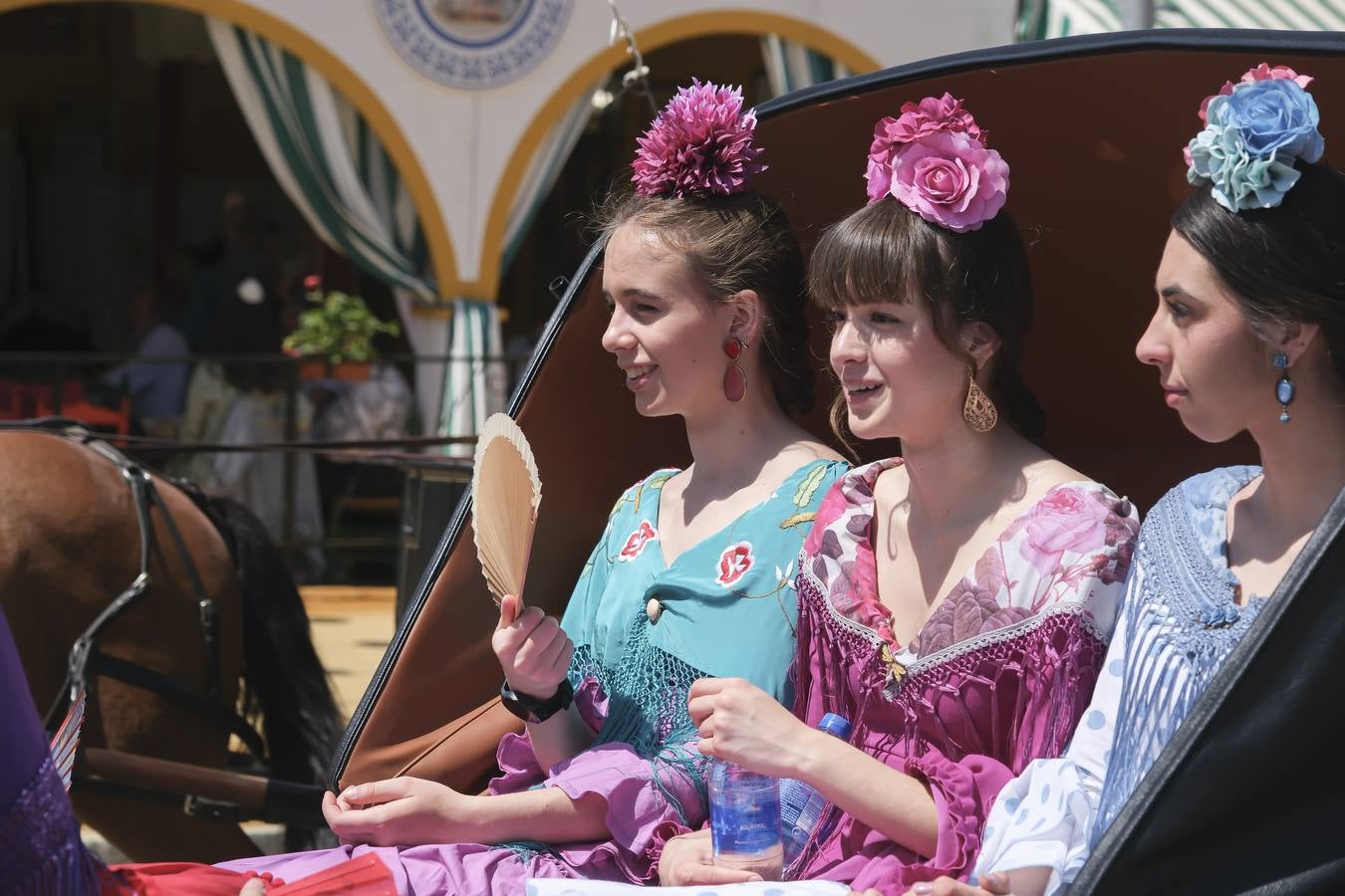 Ambiente en el real durante el domingo de Feria