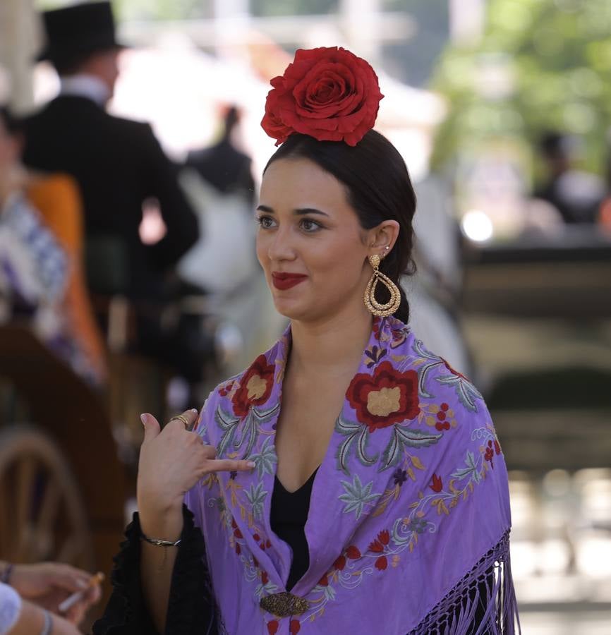 Ambiente en el real durante el domingo de Feria