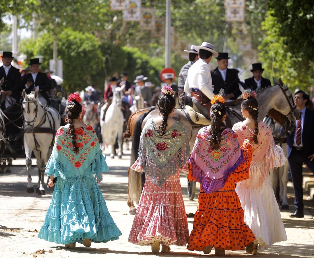 Ambiente en el real durante el domingo de Feria