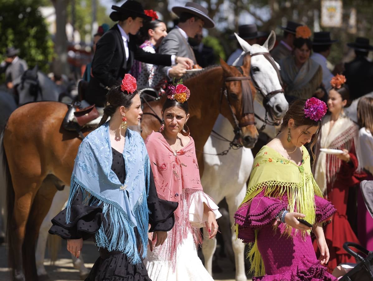 Ambiente en el real durante el domingo de Feria