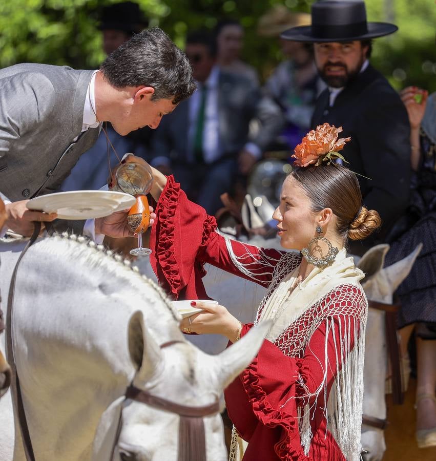 Ambiente en el real durante el domingo de Feria