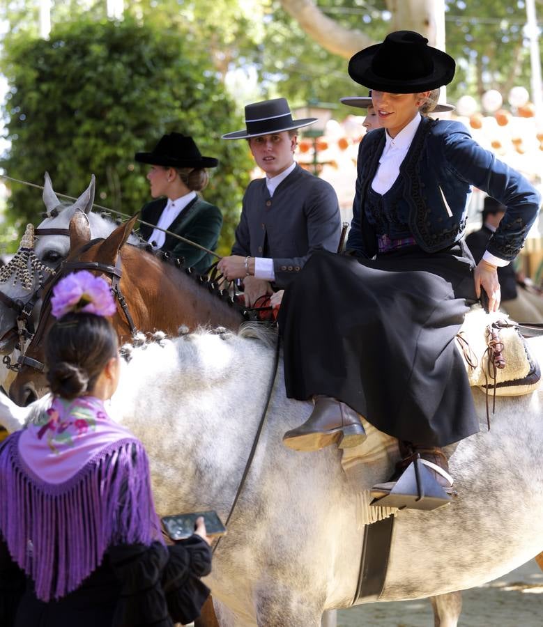 Ambiente en el real durante el domingo de Feria