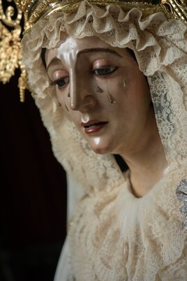 La Virgen de la Amargura de Jerez de la Frontera, una de las imágenes participantes en la procesión