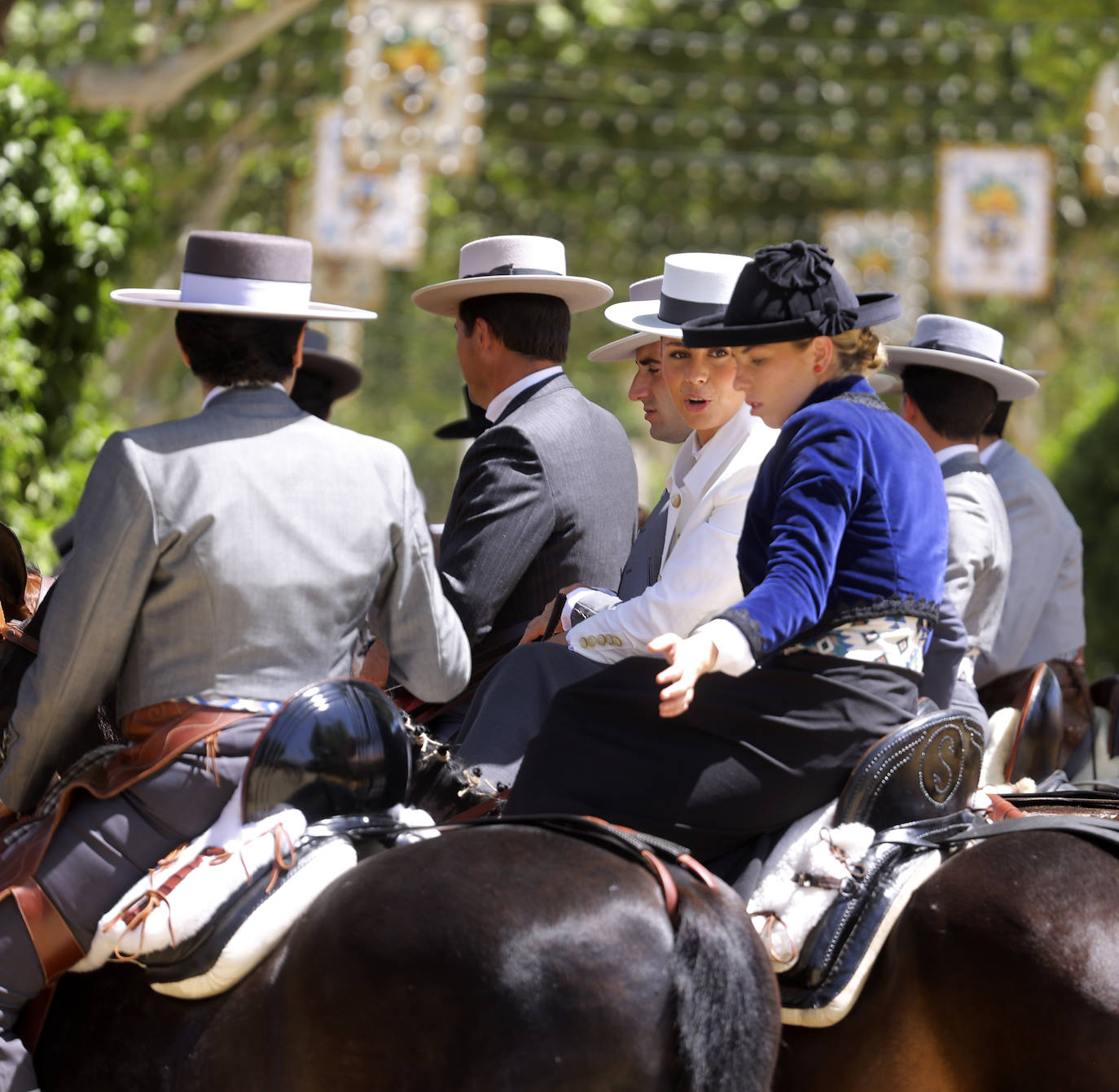 Ambiente durante el martes en la Feria de Sevilla de 2024