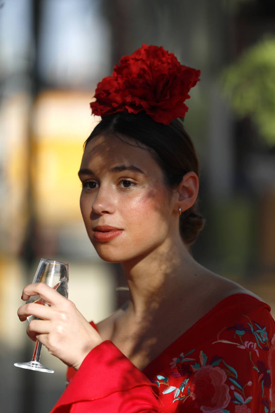 Ambiente durante el martes en la Feria de Sevilla de 2024