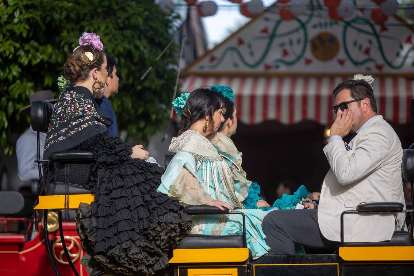 Ambiente en el real durante el miércoles de la Feria de Abril 2024