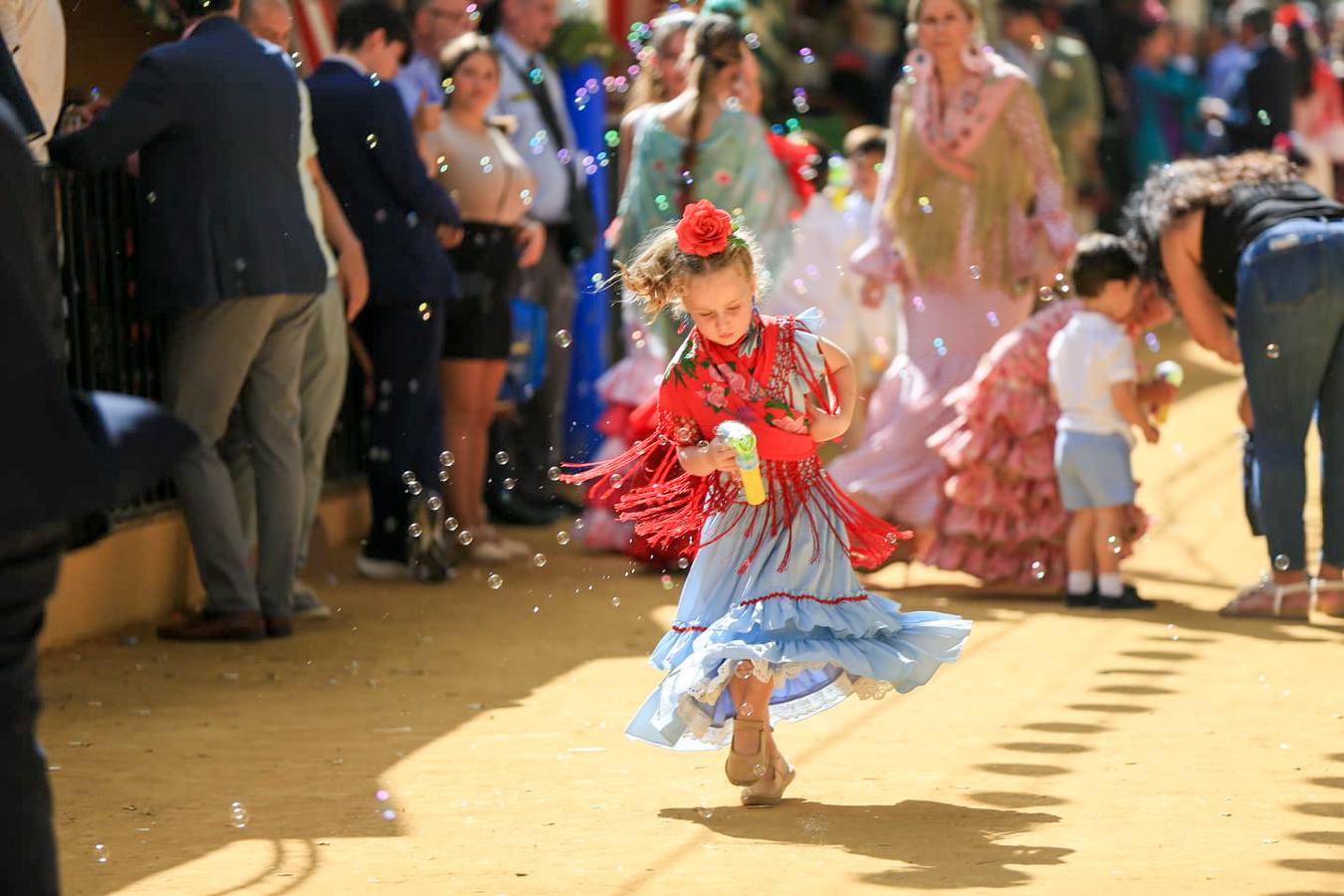 Ambiente en el real durante el miércoles de la Feria de Abril 2024
