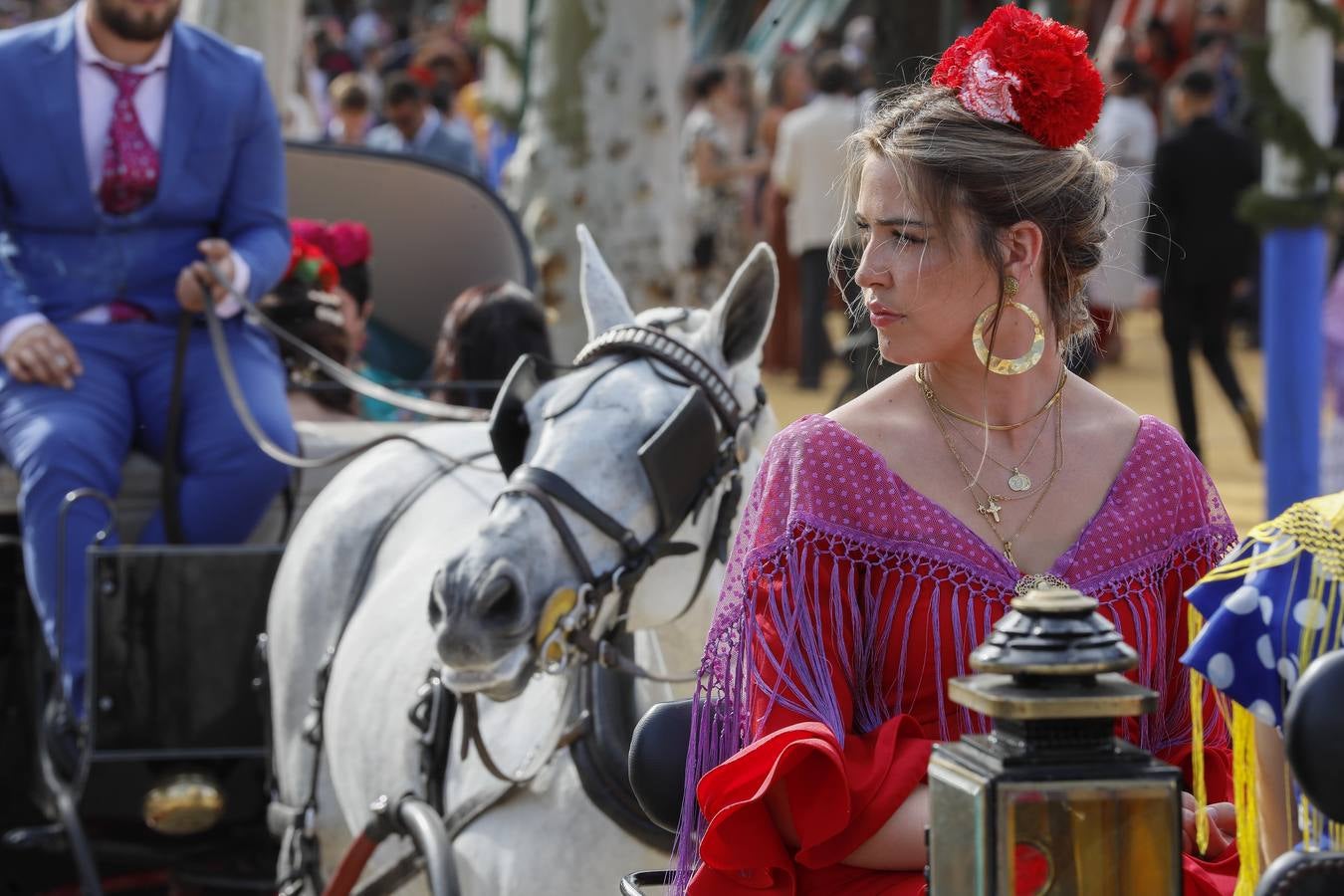 Ambiente en el real durante el miércoles de la Feria de Abril 2024