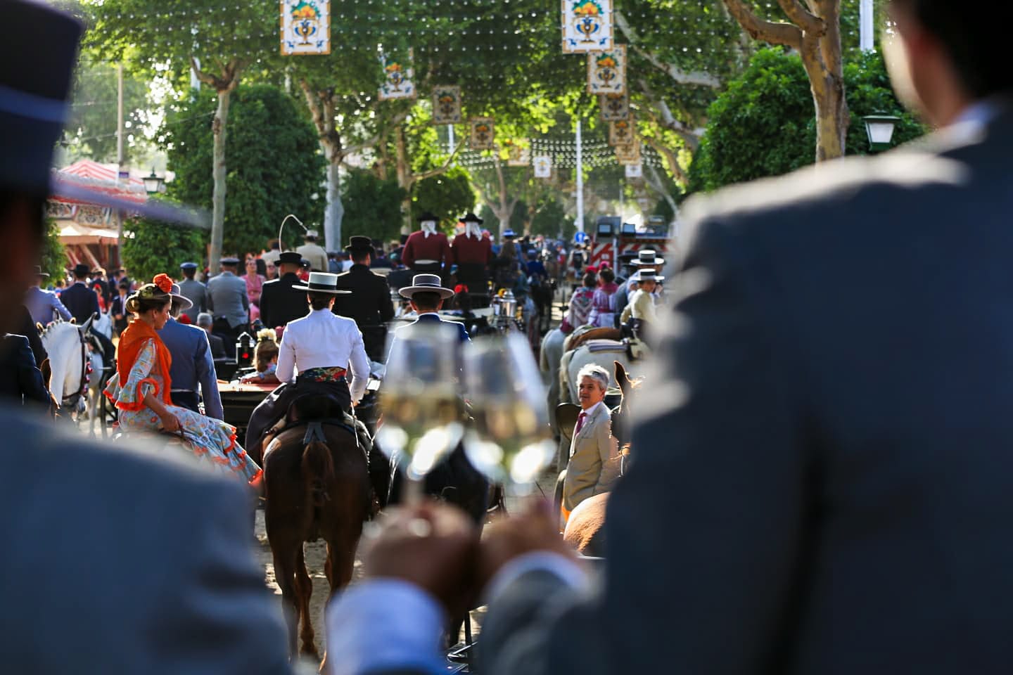 Gran ambiente en el real de la Feria este jueves