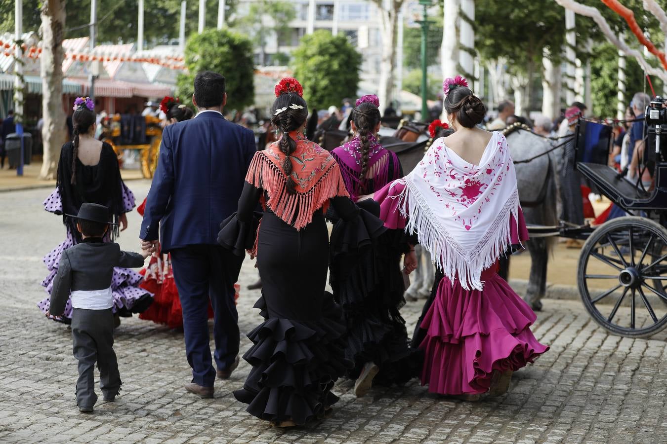 Ambiente en el real durante el viernes de la Feria de 2024
