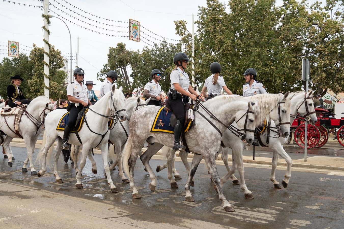 Ambiente en el real durante el viernes de la Feria de 2024