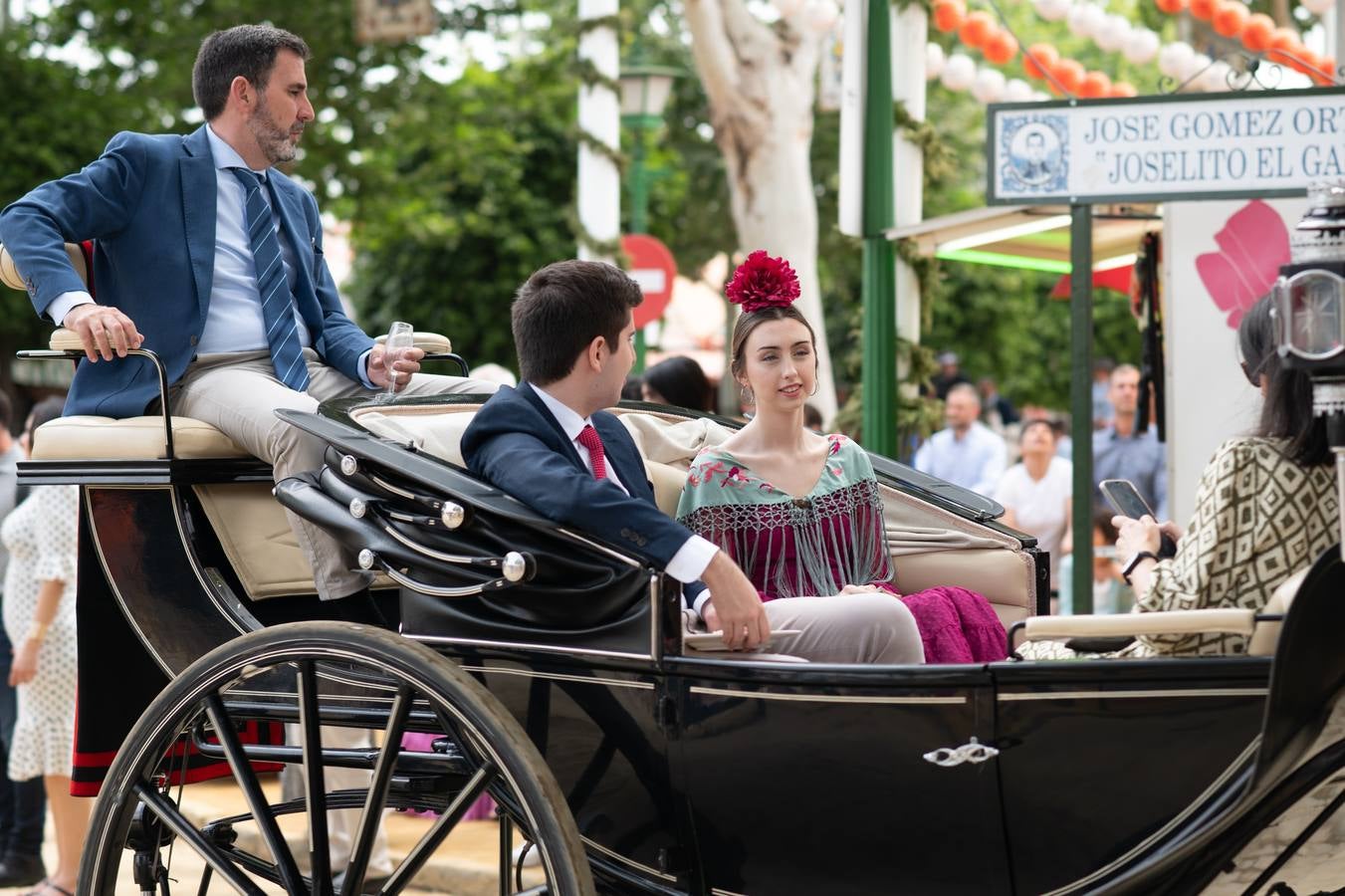 Ambiente en el real durante el viernes de la Feria de 2024