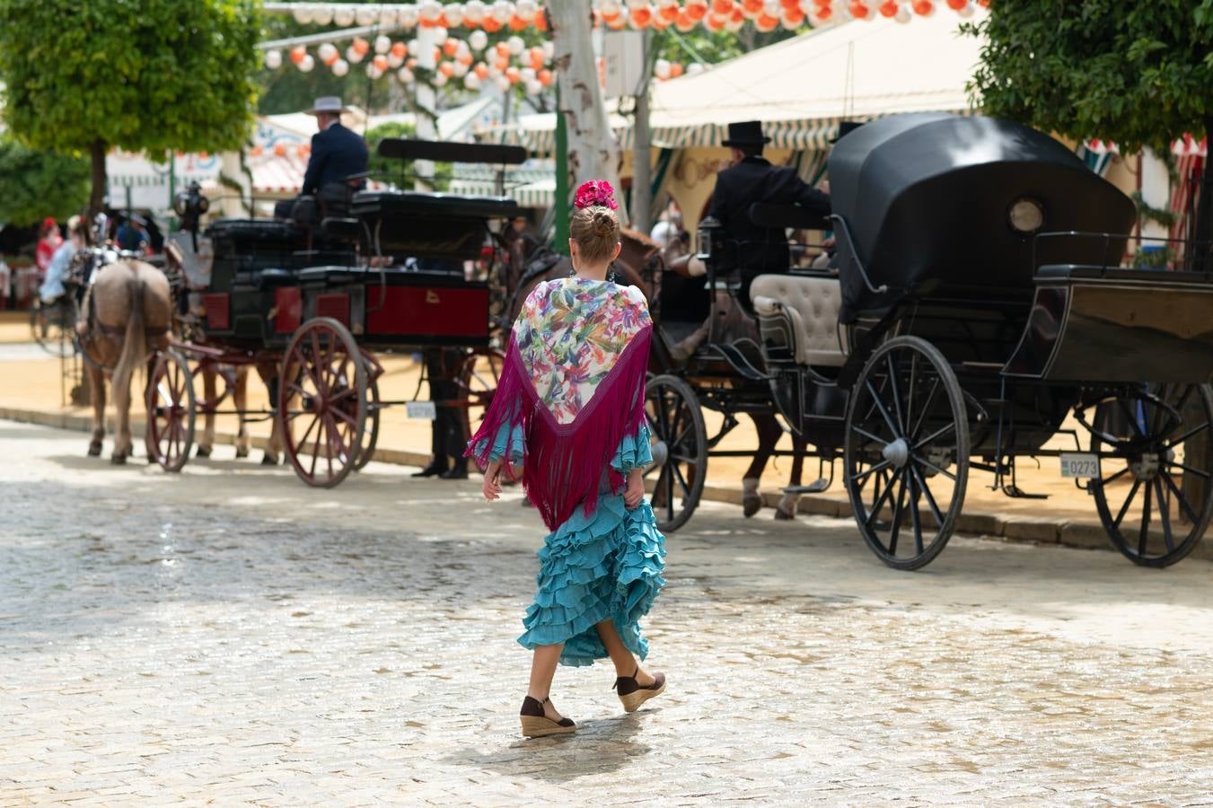 Ambiente en el real durante el viernes de la Feria de 2024