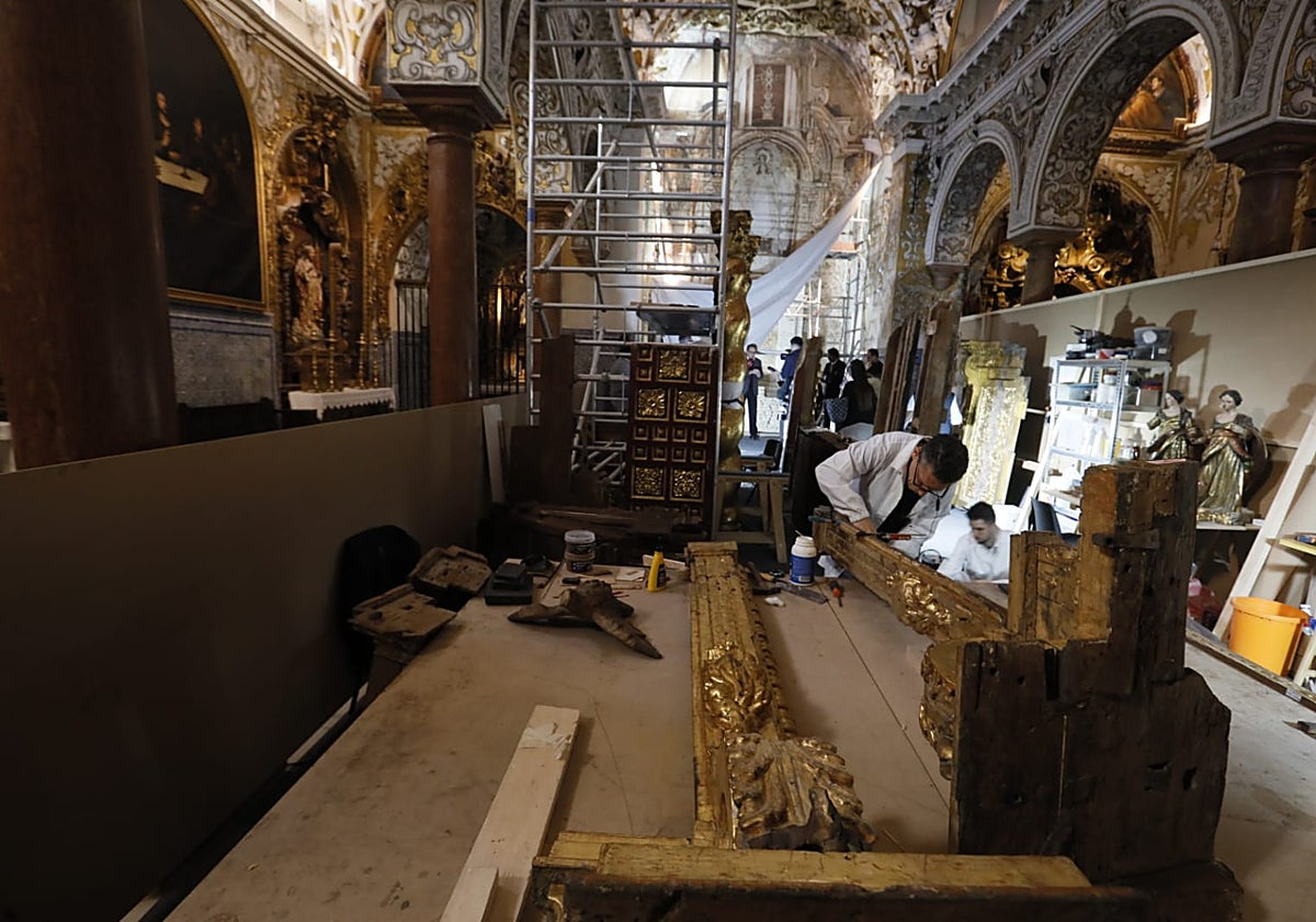 Los trabajos se están realizando a la vista del público