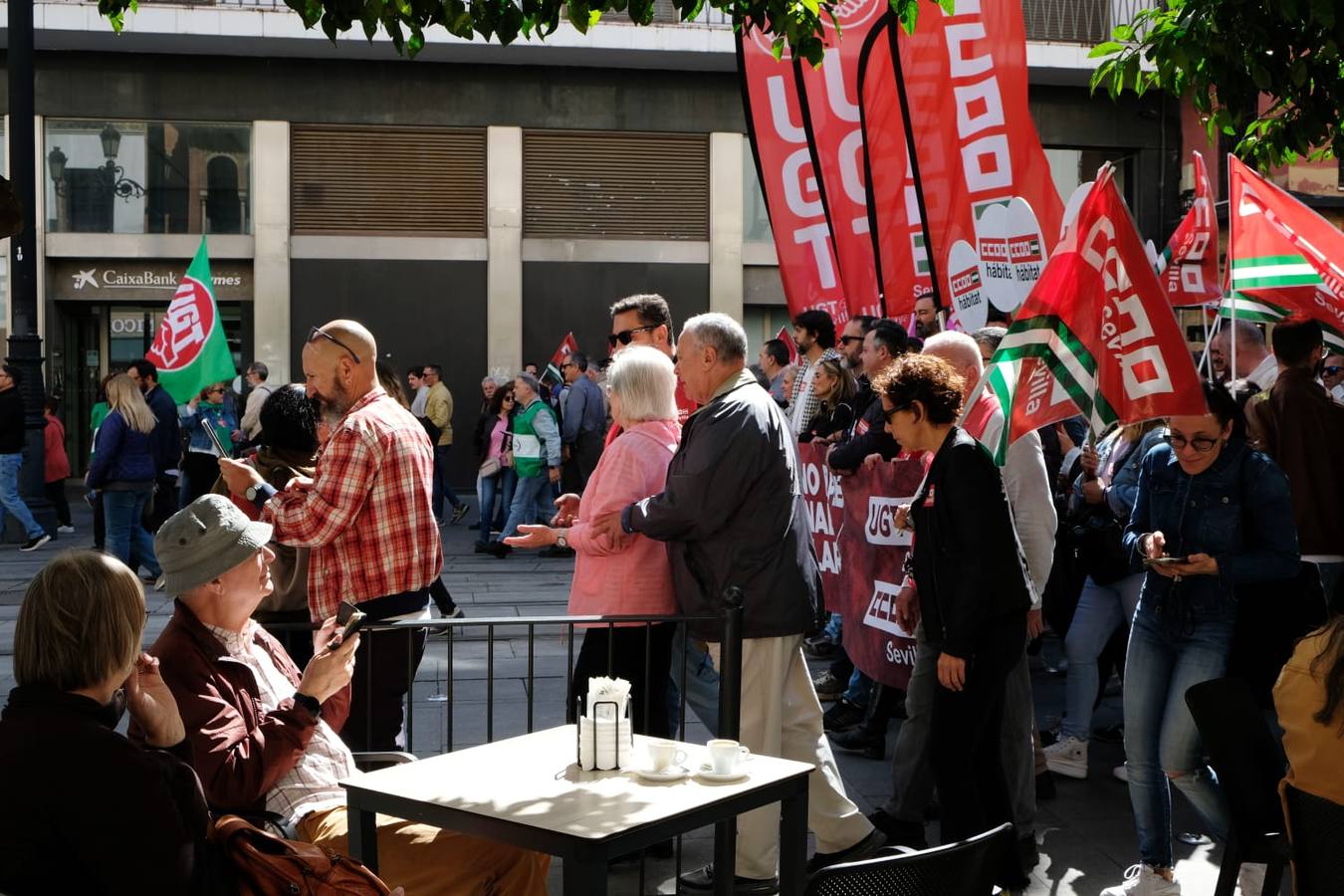 Manifestación por el 1 de Mayo celebrada en Sevilla