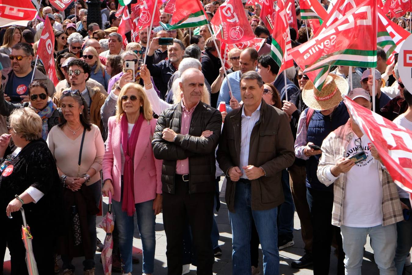 Manifestación por el 1 de Mayo celebrada en Sevilla