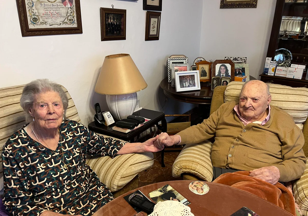 José Rubio Agroba y Trinidad Terrero Gómez: 77 años de matrimonio, 84 de  novio y aún enamorados