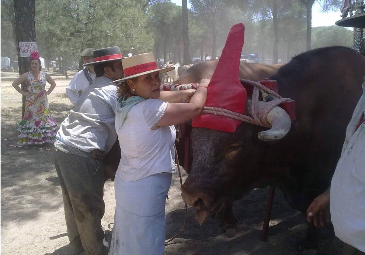 Juana con los bueyes de Villamanrique