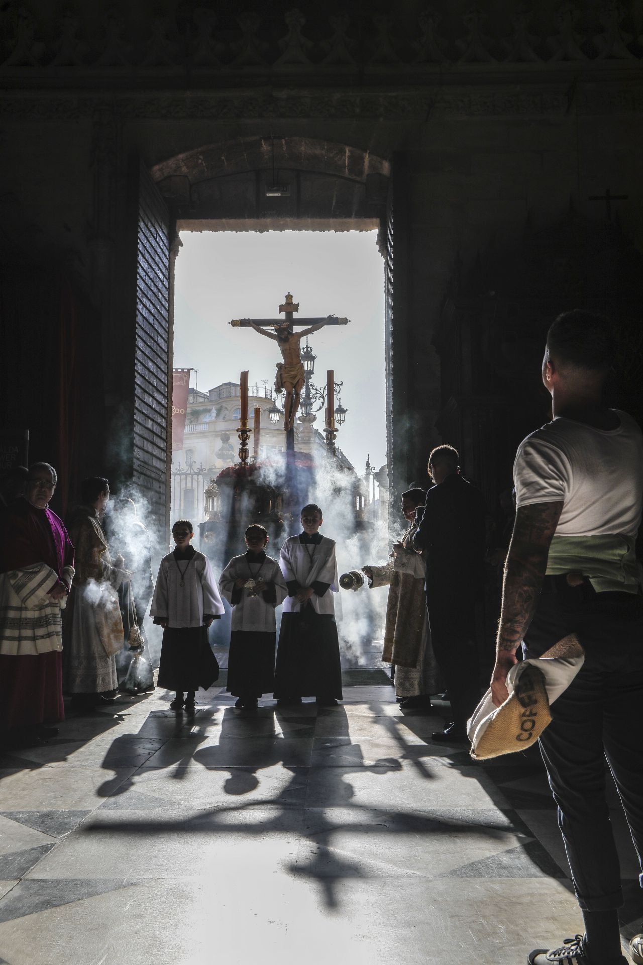 Los más pequeños vivieron esta procesión de manera muy intensa y emotiva