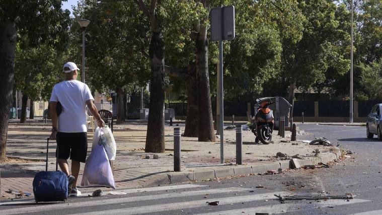 La avenida Victoria Domínguez Cerrato tras el suceso