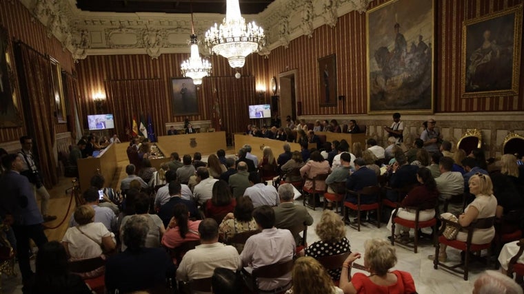 Ambiente del Pleno de este viernes