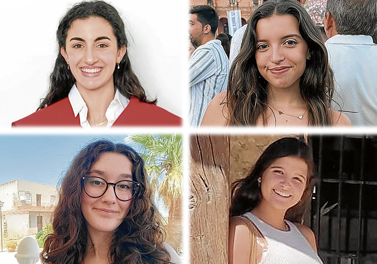 María Villanueva, Gala Barrera, Zahira Caro e Irene Díaz