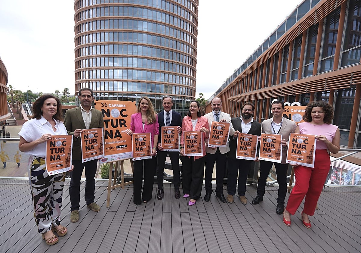 La presentación del cartel de la Nocturna se ha escenificado en Torre Sevilla