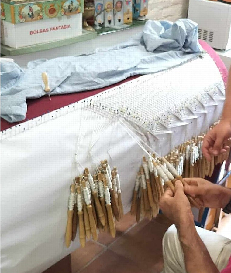 Ejecución malla del palio de la Paz