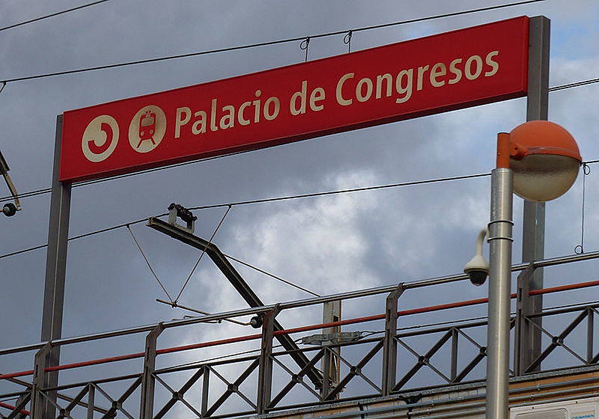 Imagen de una señalética del Palacio de Congresos