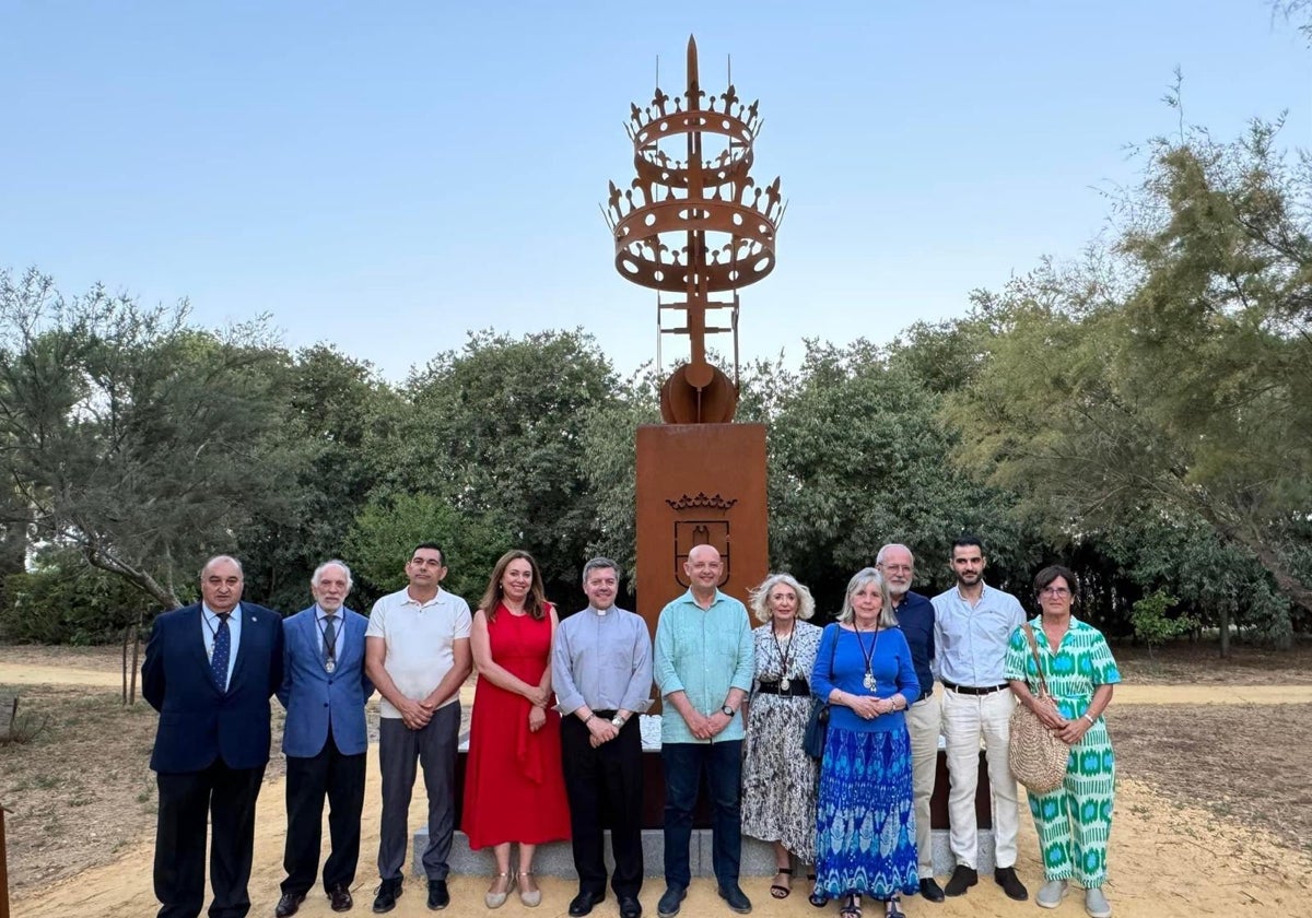 Inauguración del monumento a Fernando II I y a Alfonso X en la barriada de Fuente del Rey