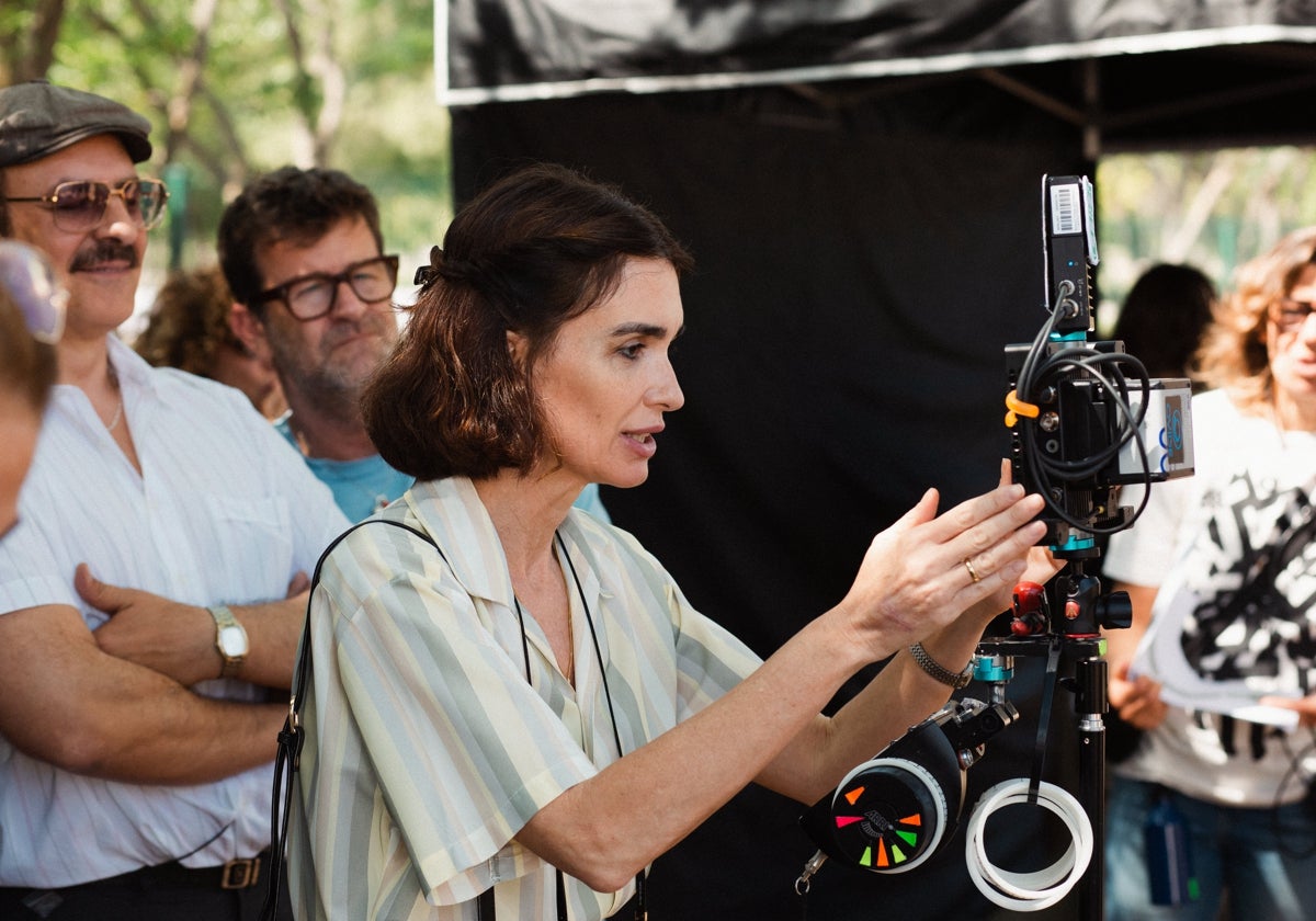 Paz Vega durante el rodaje de su primera película como directora, 'Rita'