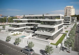 Así es la lujosa promoción de pisos que se está construyendo en la avenida de Jerez de Sevilla