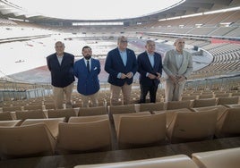 Comienza la obra en el Estadio de la Cartuja: «Bajaremos el césped 5,30 metros»