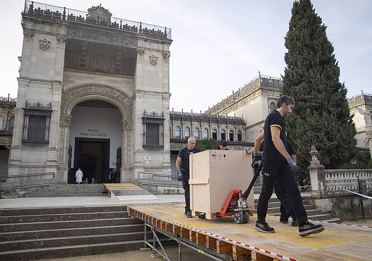 Traslados en el Museo Arqueológico de Sevilla