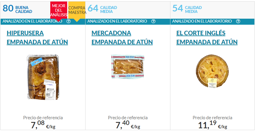 Top tres de las mejores empanadas de atún de supermercado