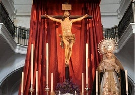 La Virgen de los Dolores y Antigua de Santa Cruz, reubicadas de manera temporal