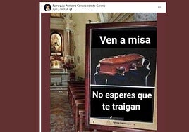 Gerena se divide ante la curiosa forma de su cura de llamar a misa: «No esperes a que te traigan»