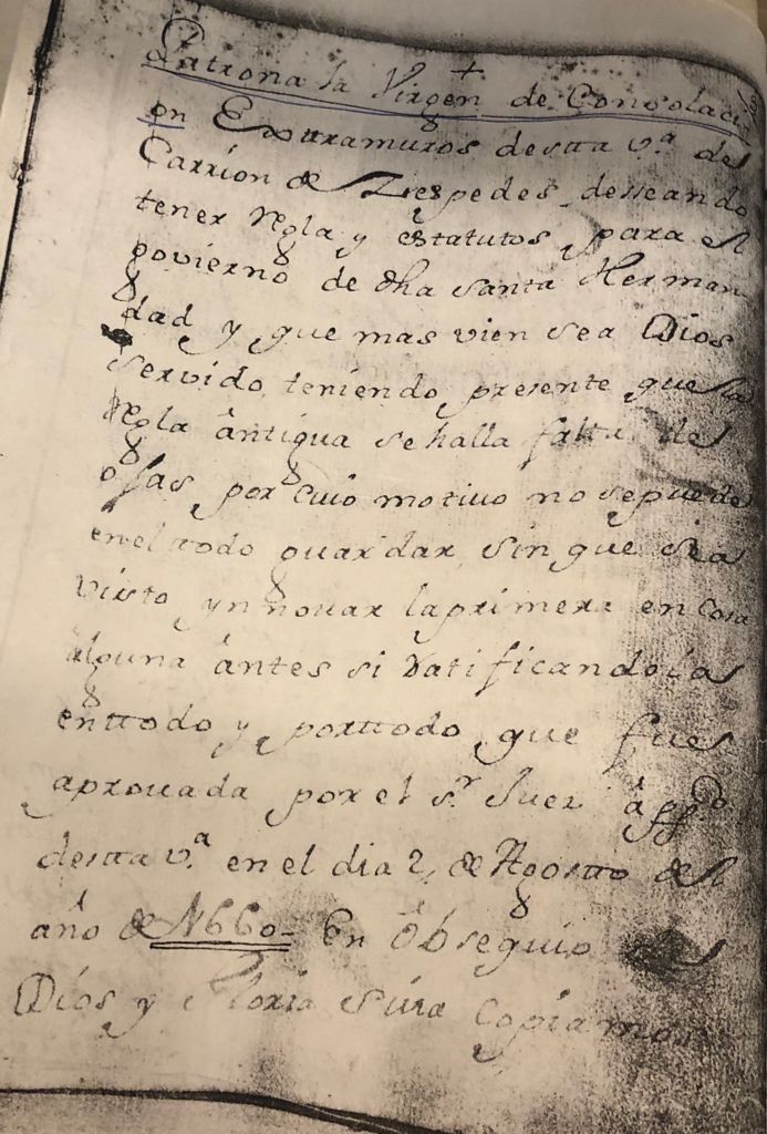 El perito asegura que esa primera línea del texto está manipulada