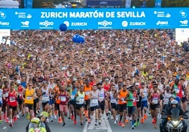 Agotados los 12.000 dorsales del Zurich Maratón de Sevilla 2025