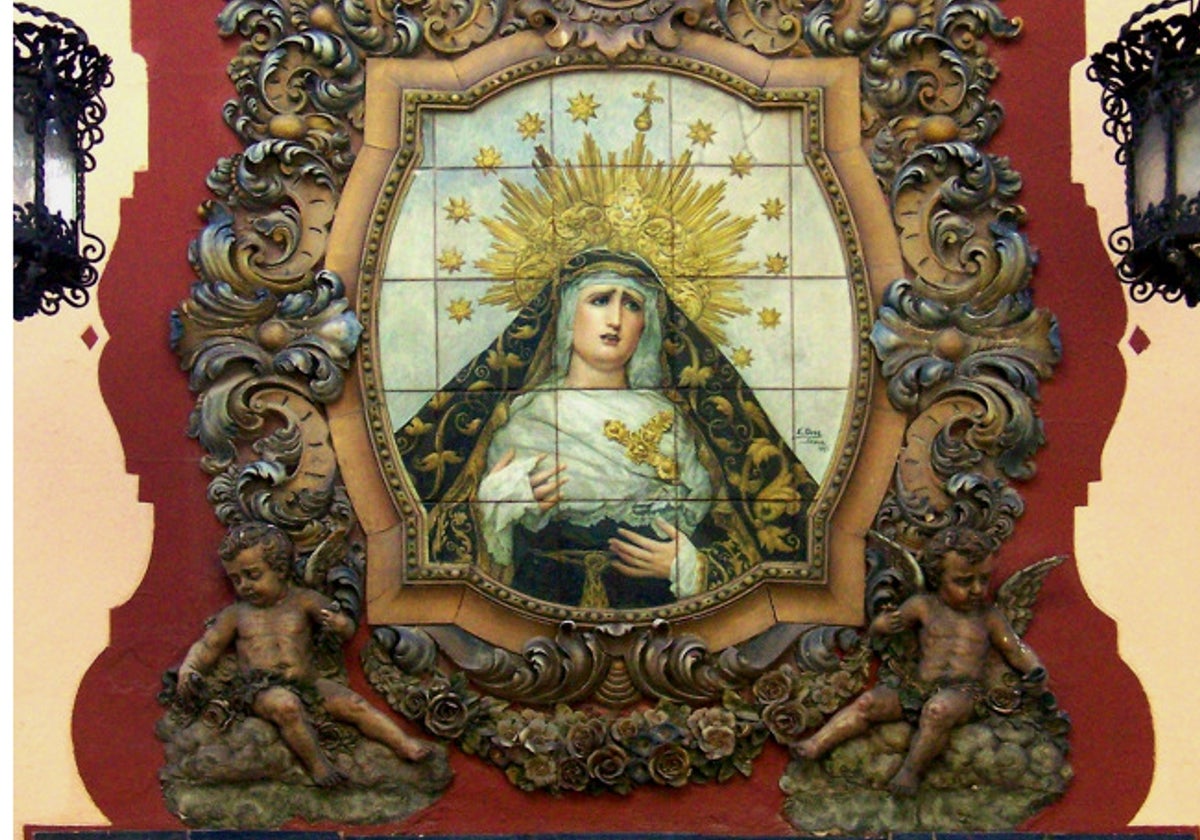 Retablo cerámico de la Soledad de San Buenaventura