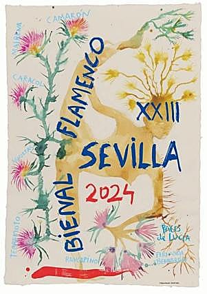 Cartel de la Bienal de Flamenco de Sevilla 2024