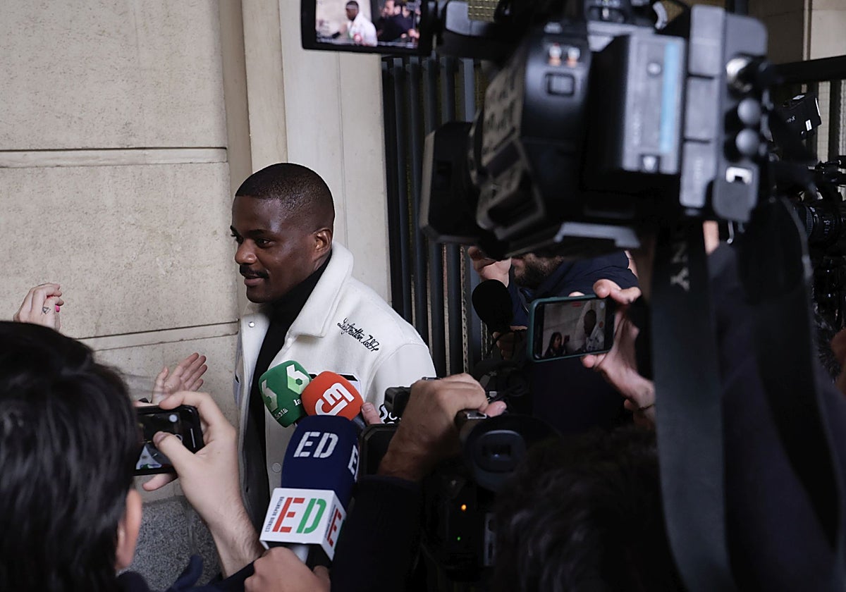 Salida de William Carvalho tras declarar en los juzgados el pasado mes de febrero