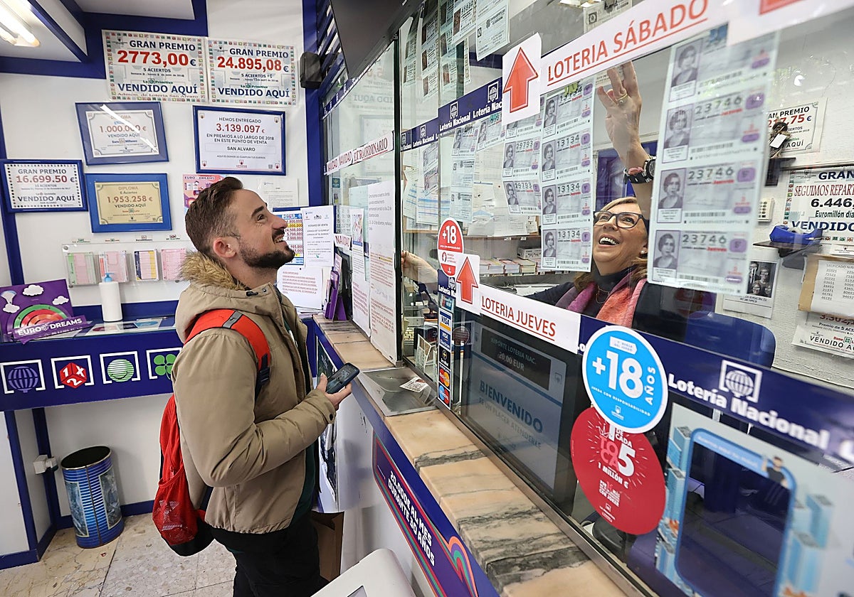 Imagen de archivo de una administración de loterías
